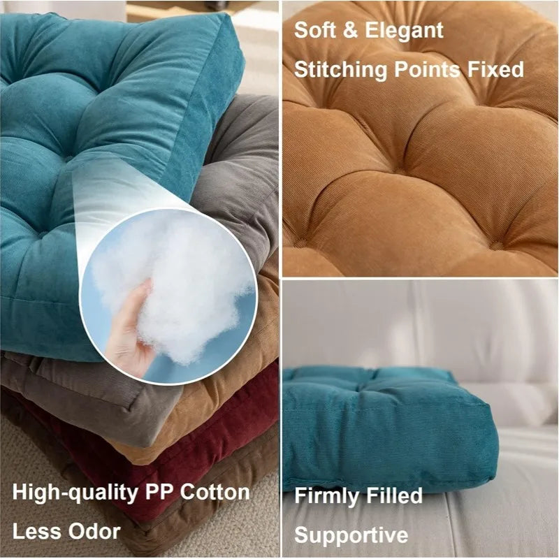 Floor Pillow Square Floor Seating Pillow Cushion Meditation Yoga Seat Kneeling Pillows