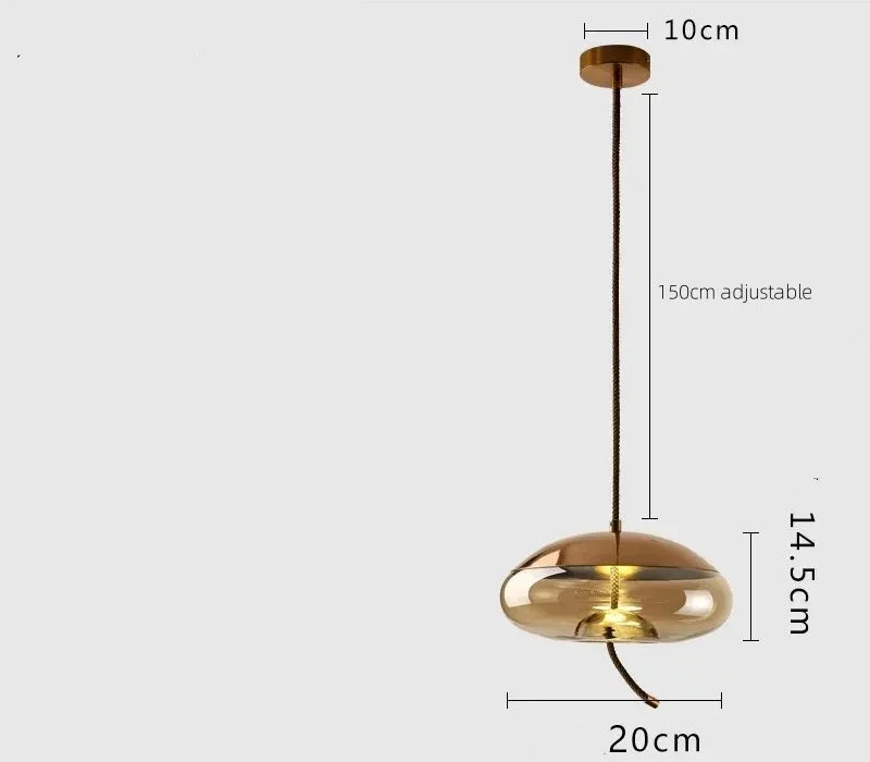 Nordic Style Designer Postmodern Luxury Glass Single Head Pendant Lamp, Creative Art Bar Dining Lighting Fixture
