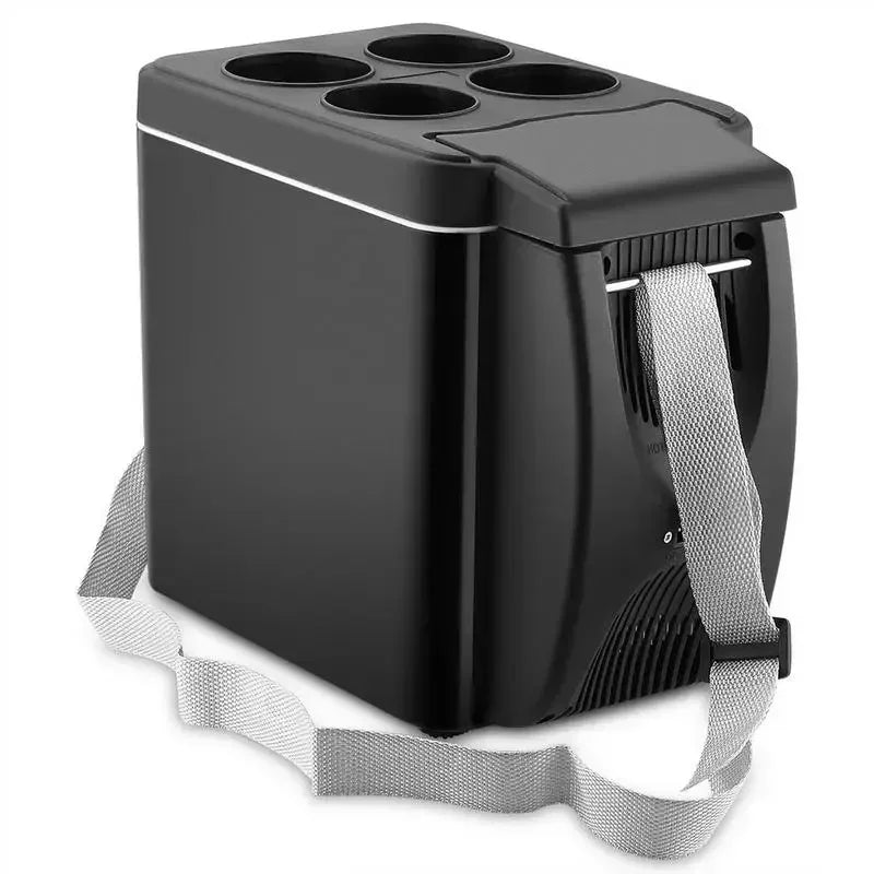 Portable Travel Refrigerator, Mini Electric Car Refrigerator 6L 12V