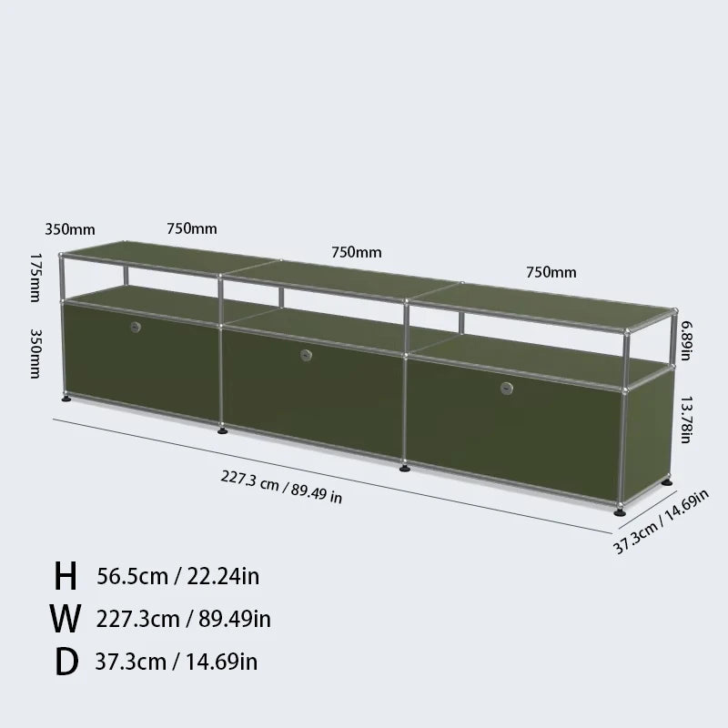 TV Stand Storage Cabinets, Corner Cabinet, Metal Storage Display Cabinet