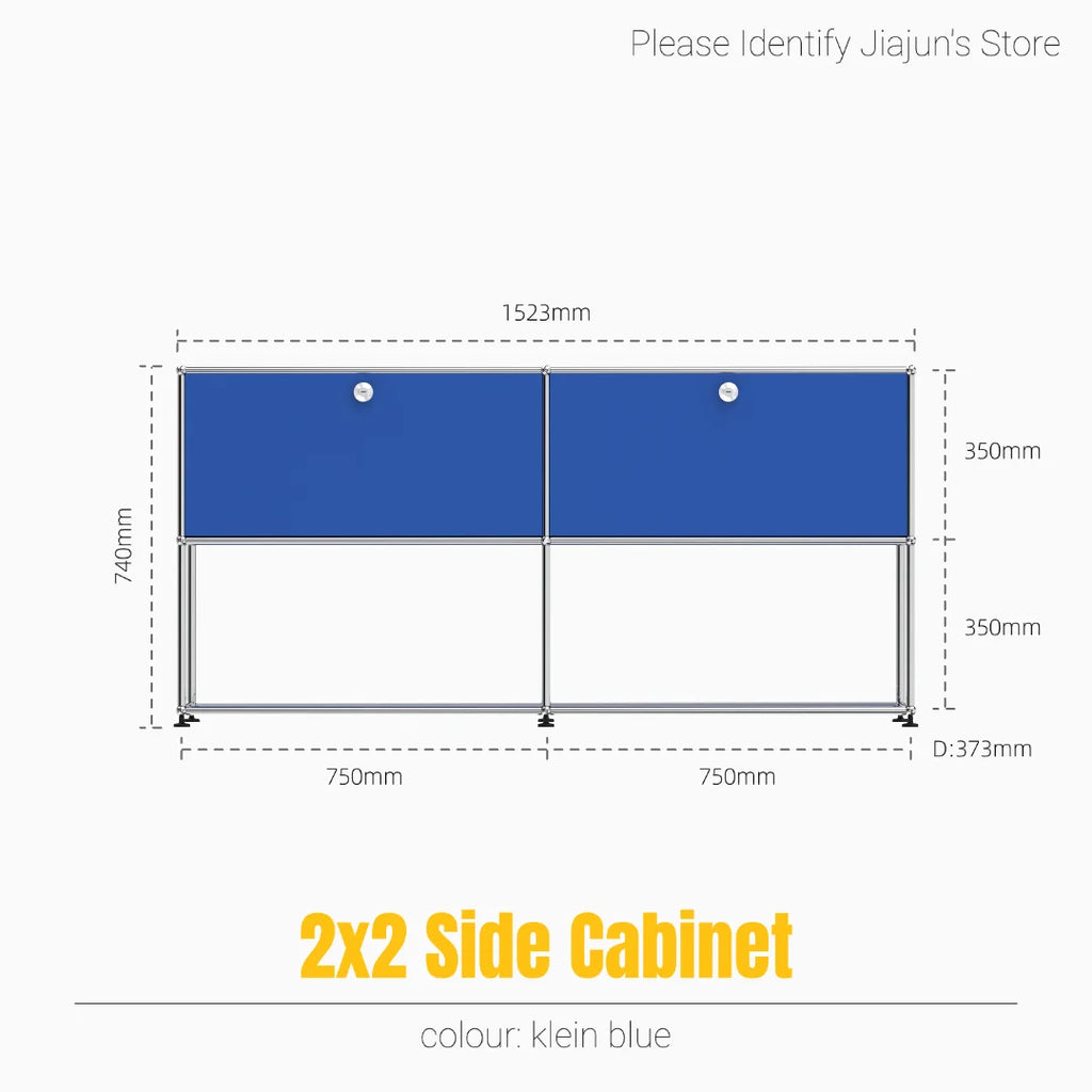 Hot-Seller | Minimalist Steel Storage Side Cabinet, Slim Profile Flip Door Unit
