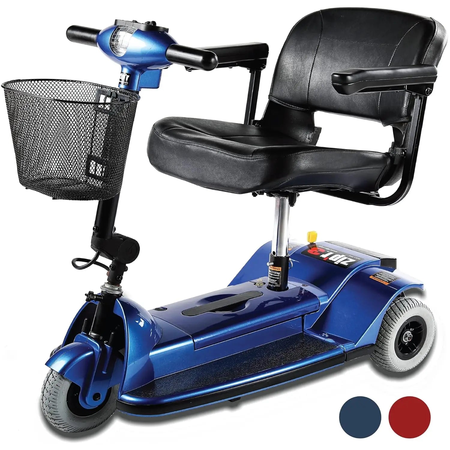 Zipr 3 Wheel Mobility Scooter - Electric Powered Portable Folding Wheelchair