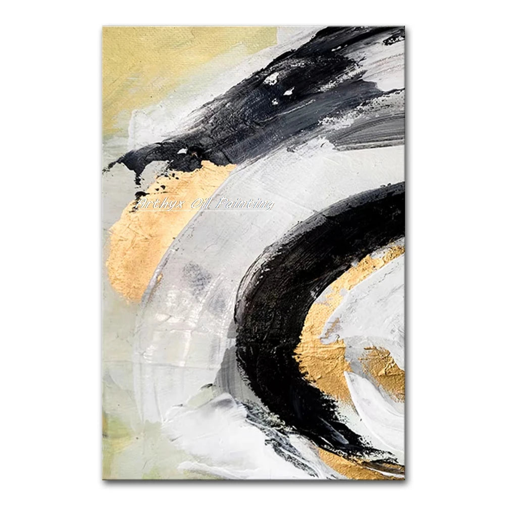 Arthyx,Hand Painted Copy Jackson Pollock Style Oil Painting on Canvas