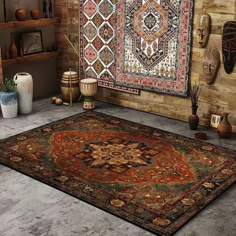 Persian American Retro Carpet, Ethnic Style