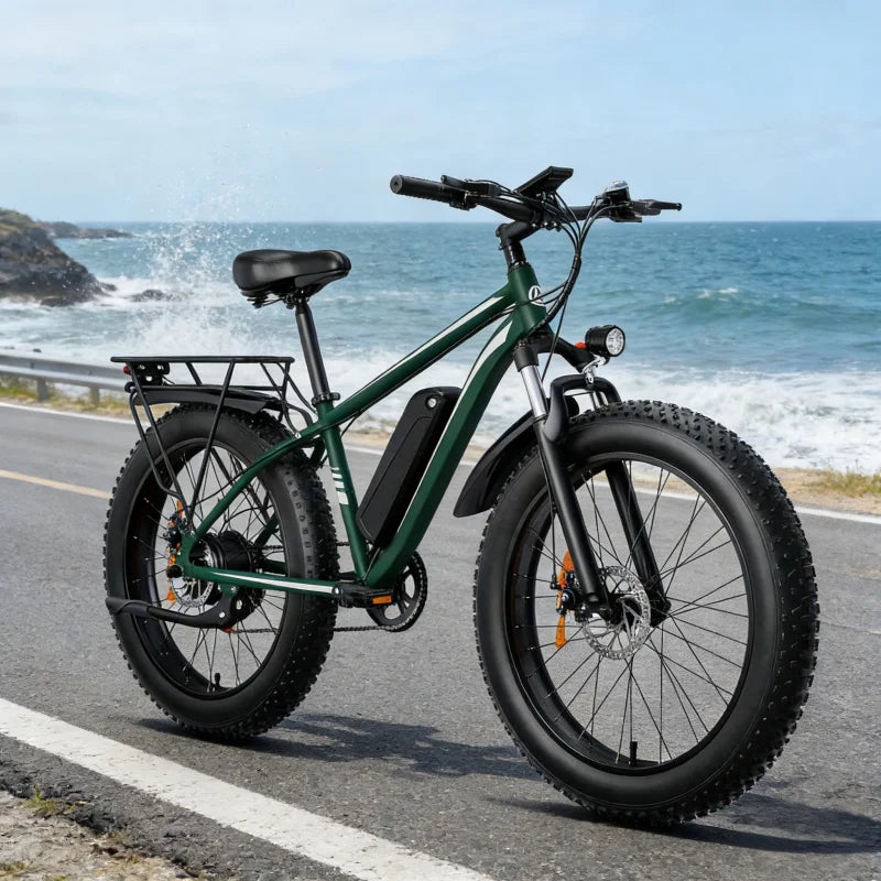 1000W powerful motor 26-inch mountain off-road E-Bike, 48V15AH battery