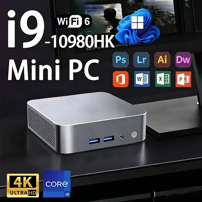 Windows 11 Pro Mini Pc Intel i9 10980HK Mini PC Computer, Mini PC Desktop