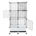 Large Parrot Cage, Standing Bird Cage 29x14x55 Inch, Spacious Birdcage with Splash Guard & 6 Locking Wheels