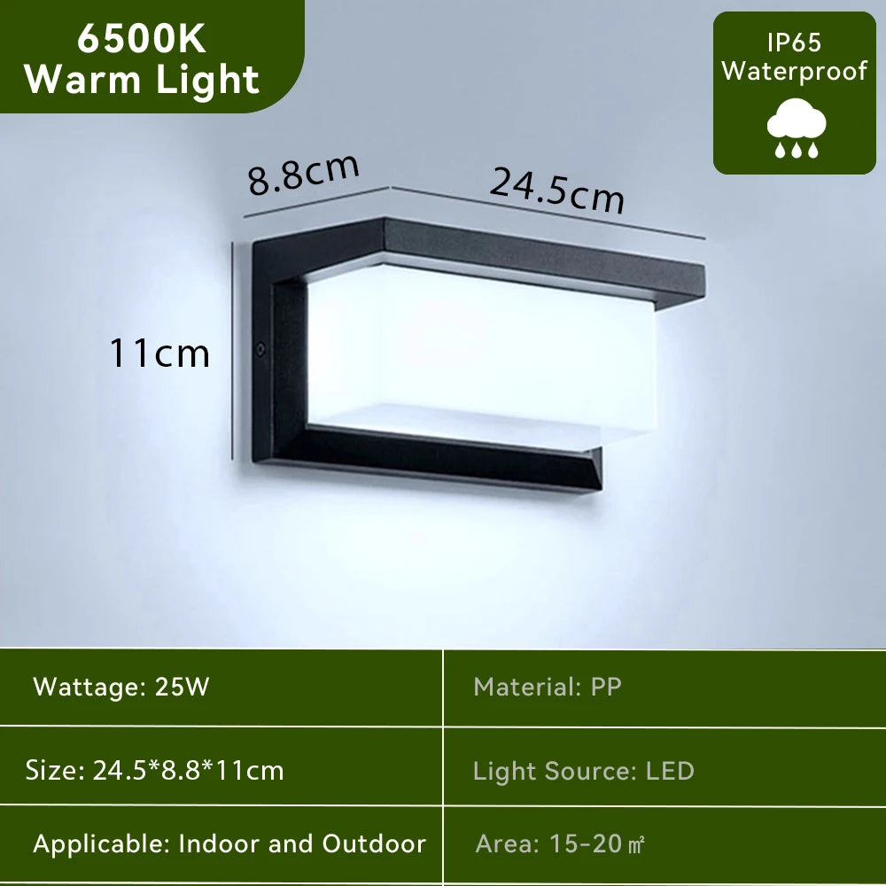 Waterproof LED Wall Light 110V 220V For Outdoor Pathway Stairway Porch Balcony Garden Wall Mount