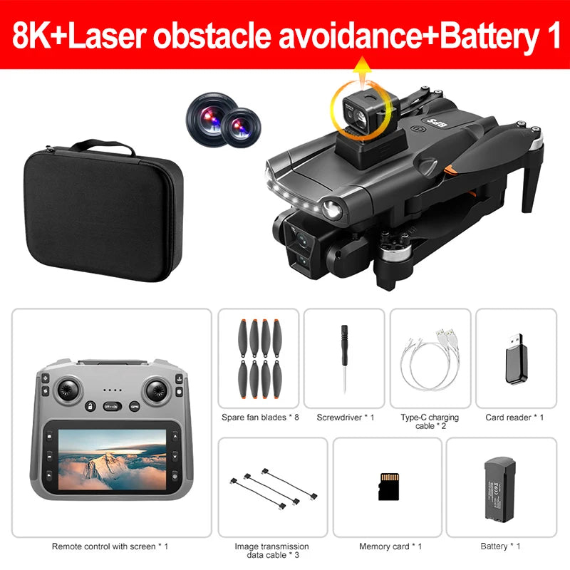 Original Drone, GPS RC 8K Professional HD Aerial Photography Laser obstacle avoidance Quadcopter Aircraft