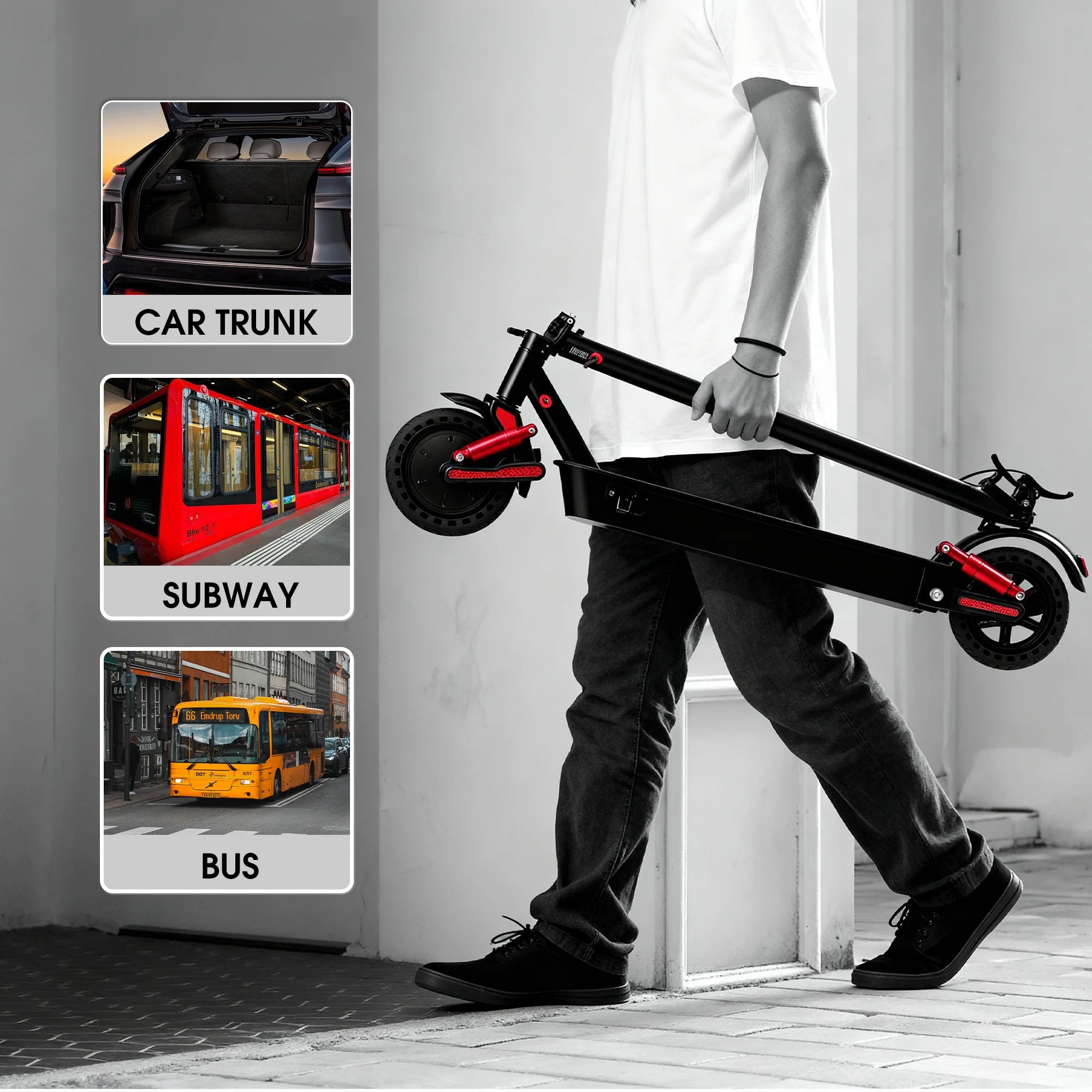 HX D06 electric scooter 500W 36V 25AH Shock absorbing Electric kick scooters foldable E Scooter 8.5inch APP Smart adult escooter