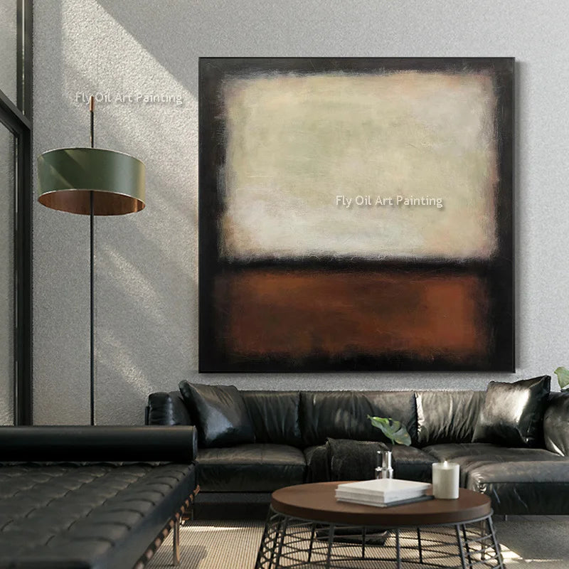 Mark Rothko Yellow Green Blue Purple Oil Painting On Canvas Handmade Expressionism Color Art Large Abstract Wall Art For Decor