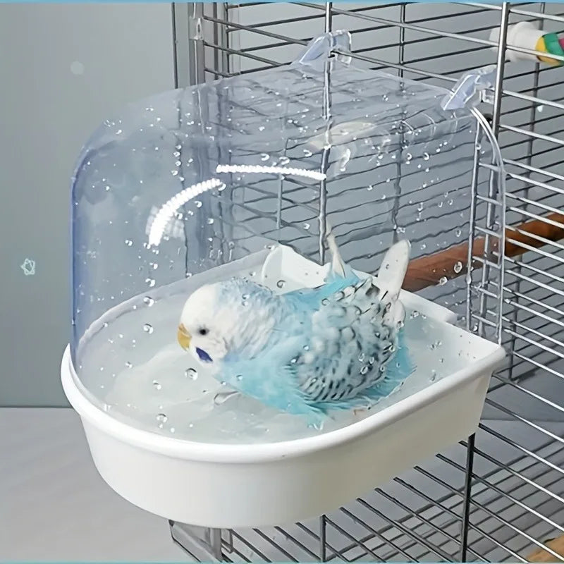 Transparent Bird Bath Tub -