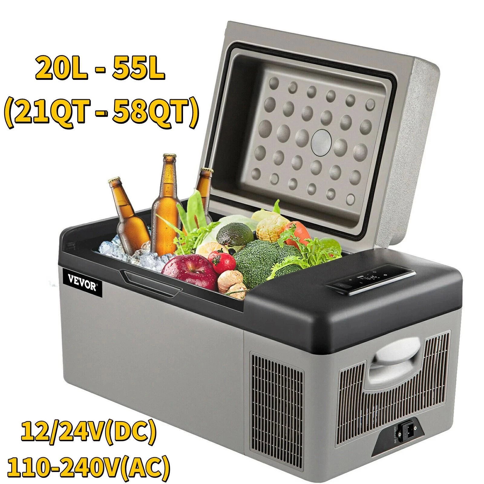 SucceBuy 15L - 55L Car Refrigerator, Mini Fridge Freezer