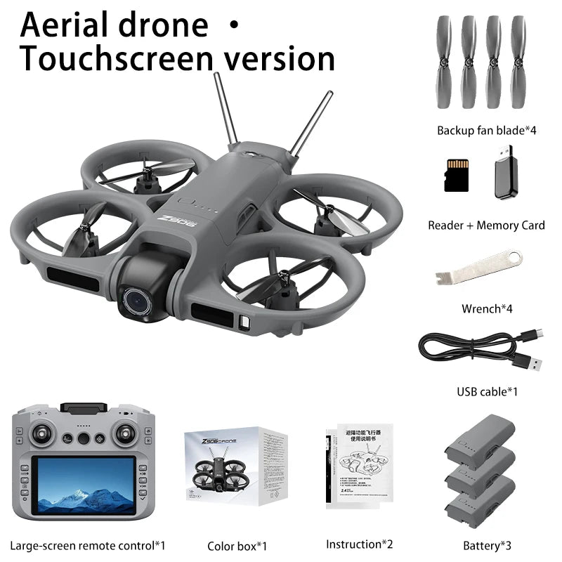 Original Z906 4K HD 8K Drone, 5G Brushless Anti-Drop Four-Axis Long-Range Obstacle Avoidance Foldable Quadcopter