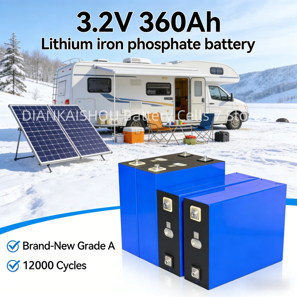 DIANKAISHOU 360AH 3.2V Lithium Iron Phosphate Battery Grade a for 12V 24V 48V 72V 4S E-scooter RV Solar Energy Storage System
