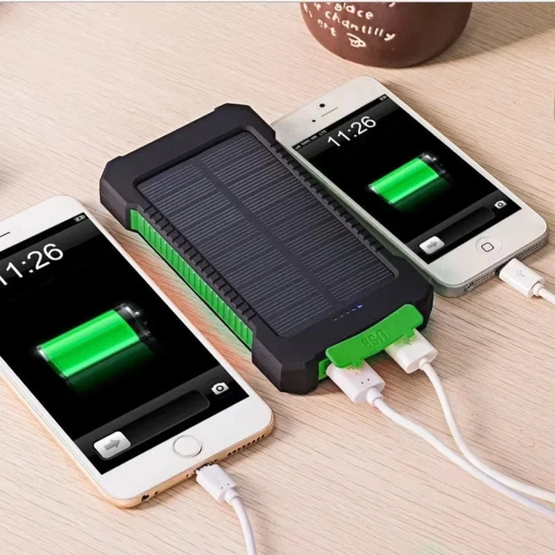 Lenovo 500000mAh Solar Power Bank Super Fast Charging Outdoor Portable Battery for iPhone Samsung Huawei
