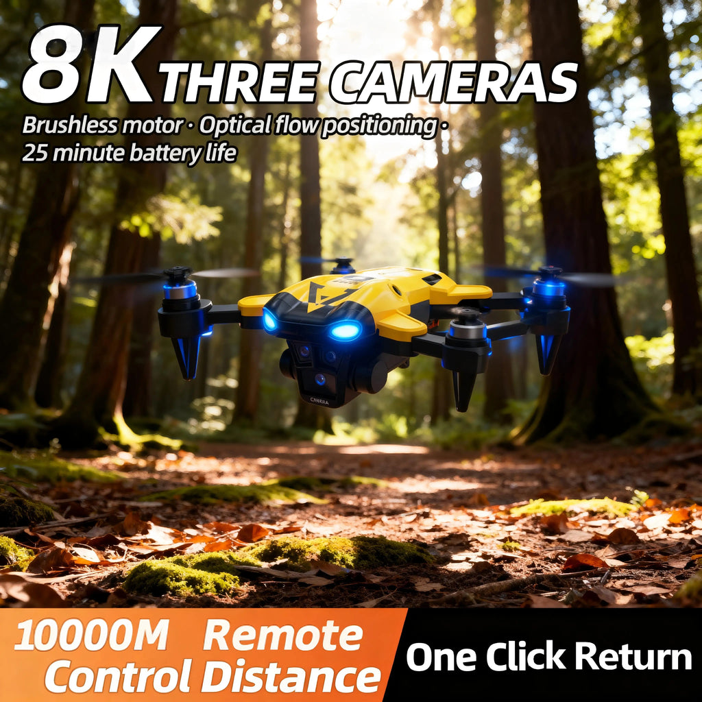 New B9 Pro RC Drone 4K 1080P Wide Angle Dual HD Camera Foldable Quadcopter WiFi FPV Altitude Hold，