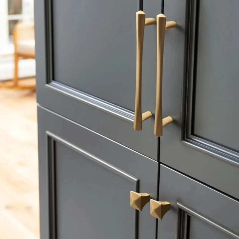 Gold Modern Zinc Alloy Cabinet Drawer Handles
