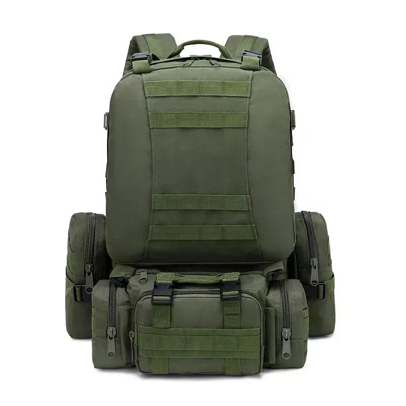 50L Tactical Backpack, Waterproof 4 In1 Molle Sport Tactical Bag