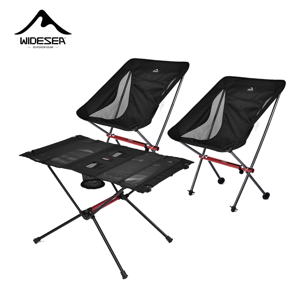Outdoor Folding Chairs and Camping table.