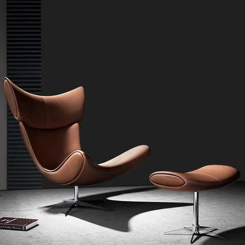 Comfortable Ergonomic Modern Leather Nordic Sofa Chairs