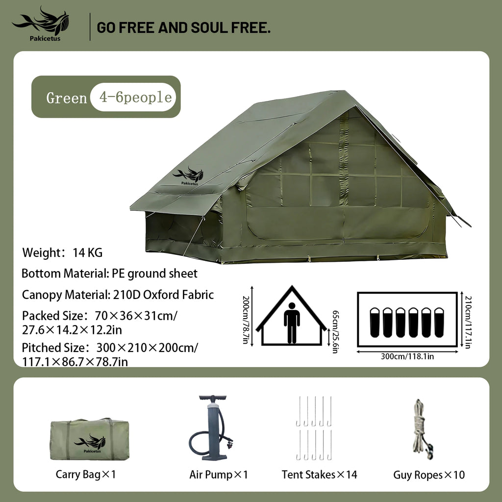 Pakicetus Quick Setup Inflatable Camping Tent