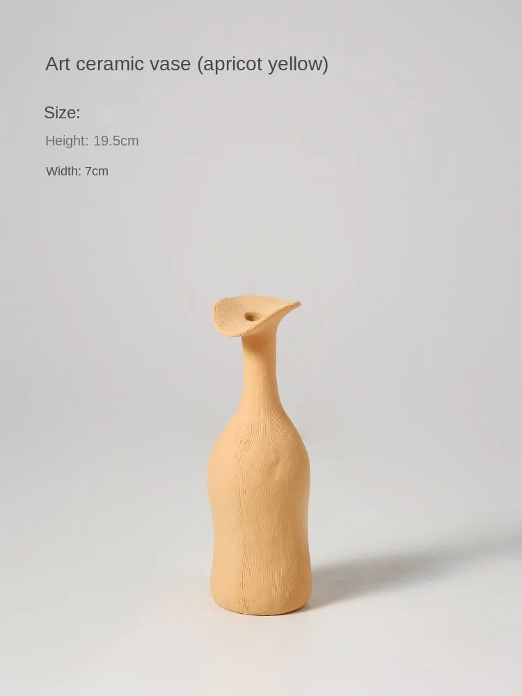 Nordic Style Small Vase, Ceramic High-End Ornament
