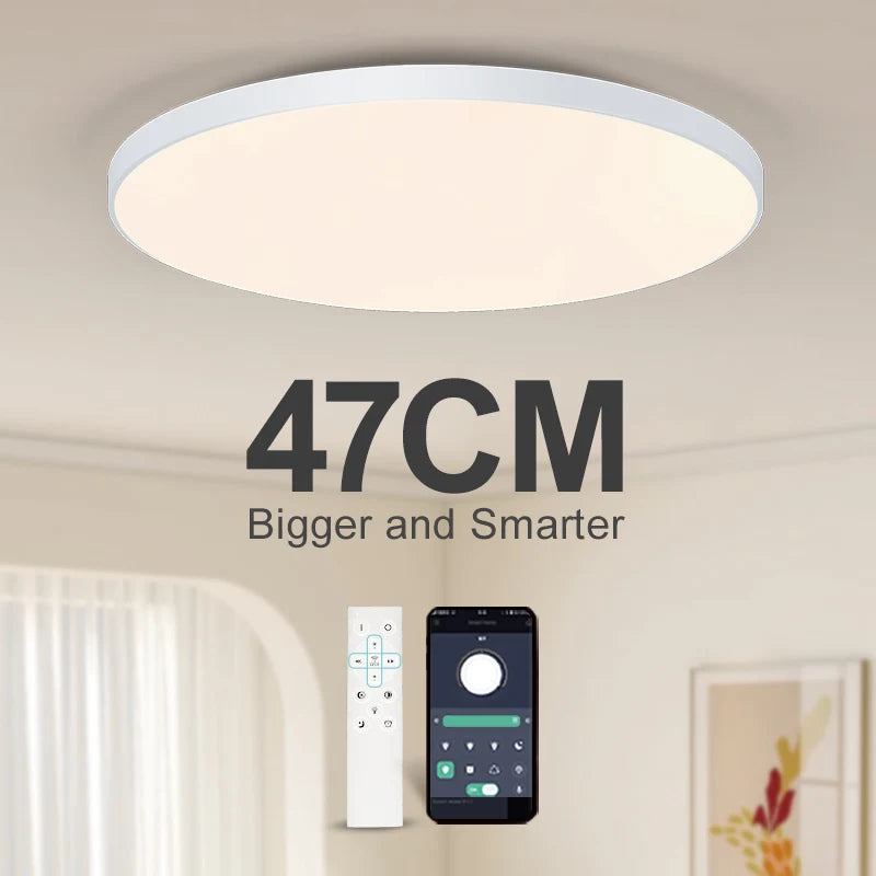 MARPOU Smart Large Led Dimmable Ceiling Light with Remote
