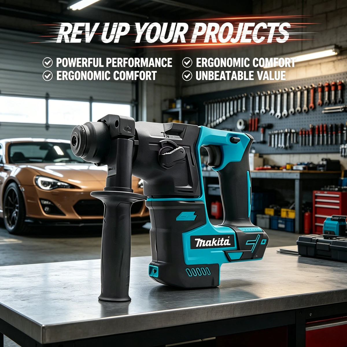 Makita HR140D Original Brushless Hammer Drill | 18V Lithium Cordless Electric Hammer（only machine）