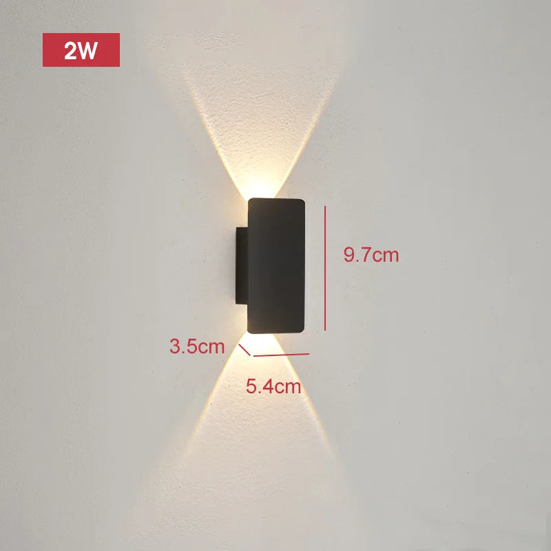 Outdoor Waterproof Strip Aluminum Wall Lights