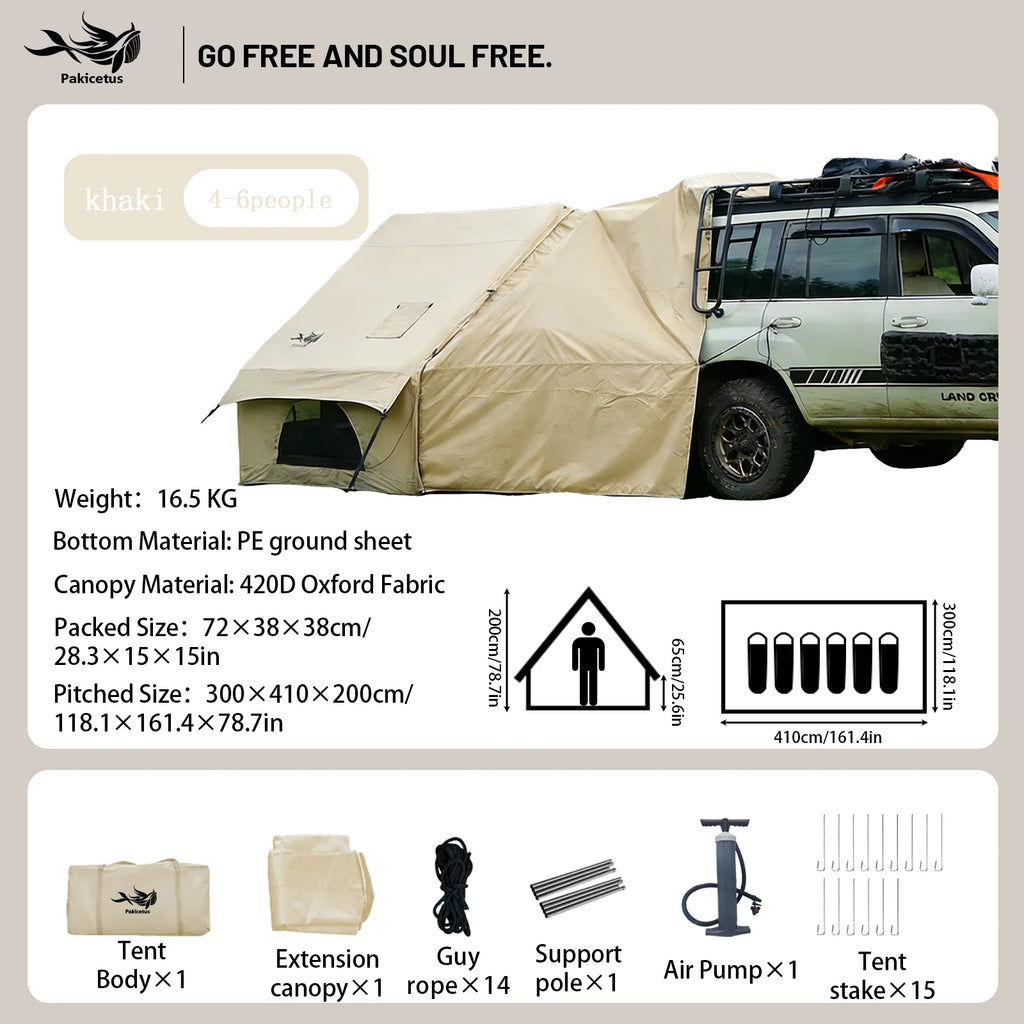 Pakicetus Quick Setup Inflatable Camping Tent