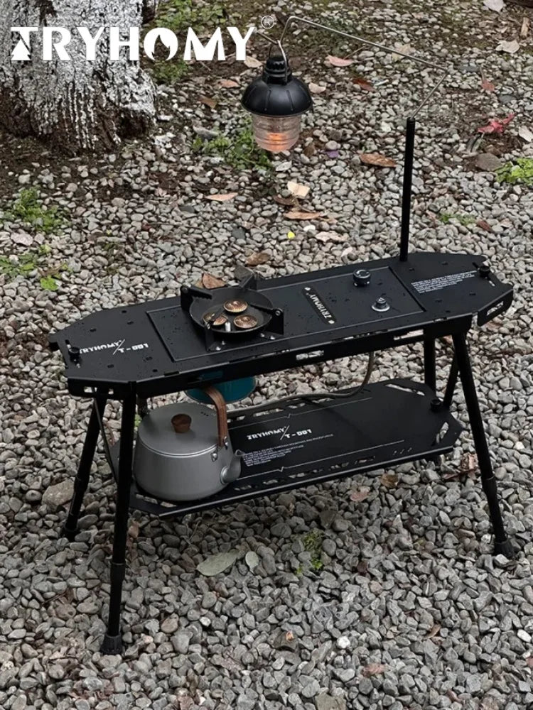 Tryhomy Outdoor 0.5 Unit Skateboard Aluminium Camping Table