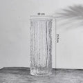 1PCS Minimalist Wind Glacier Vase Transparent Glass Vase