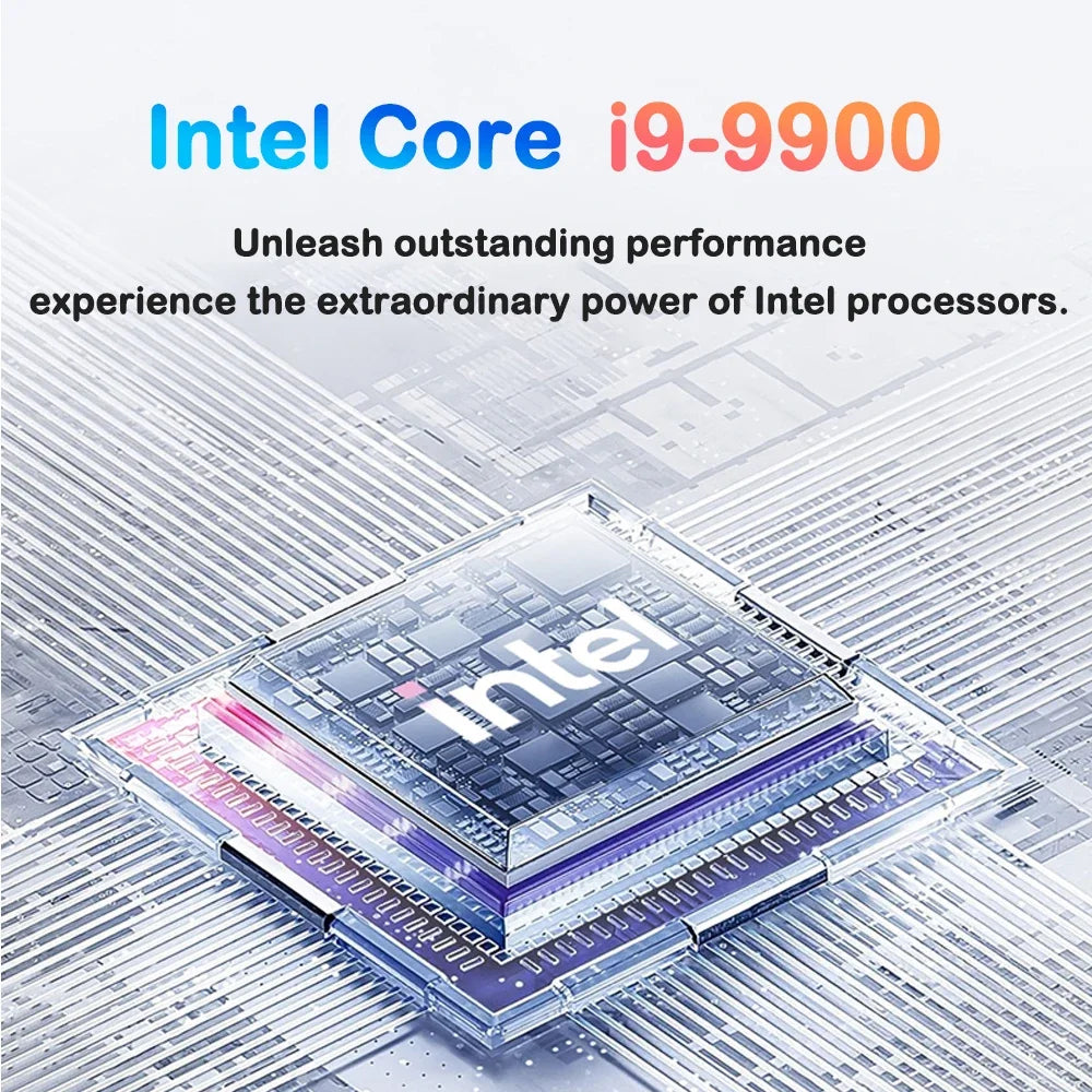 New 14.1" Laptop Intel Core I9-9900 32GB 2TB Gaming PC Ultra Slim Office Study Computer PC Windows 11 Pro 1920*1080 HD