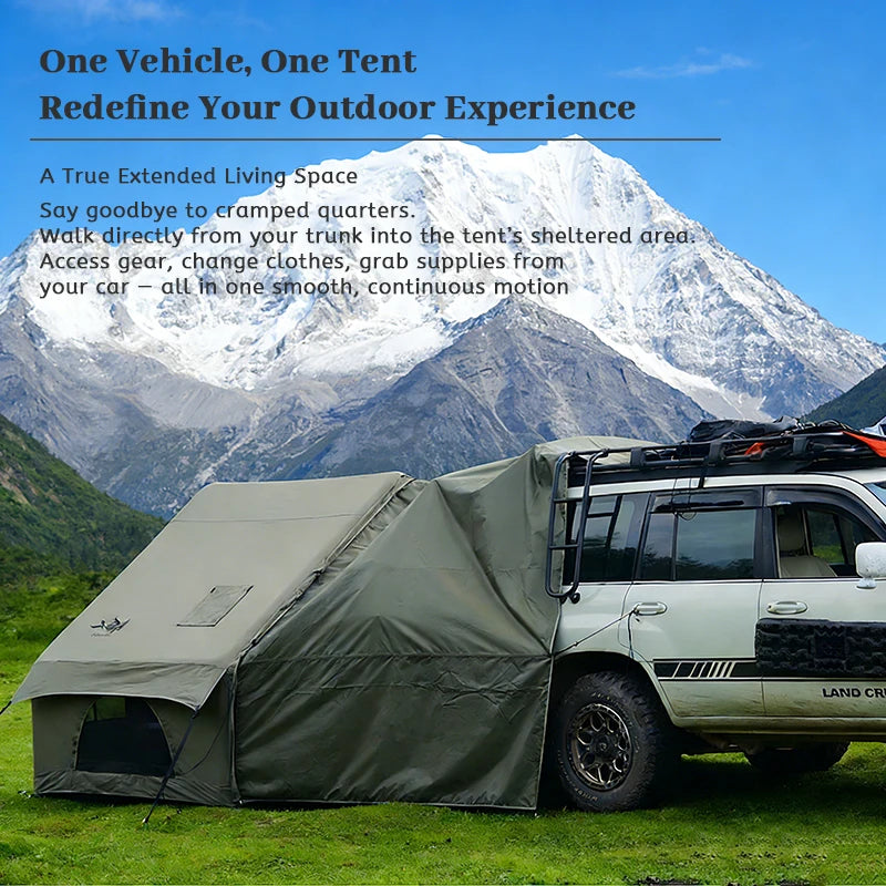 PAKICETUS Inflatable camping tent 4-8 people with windows