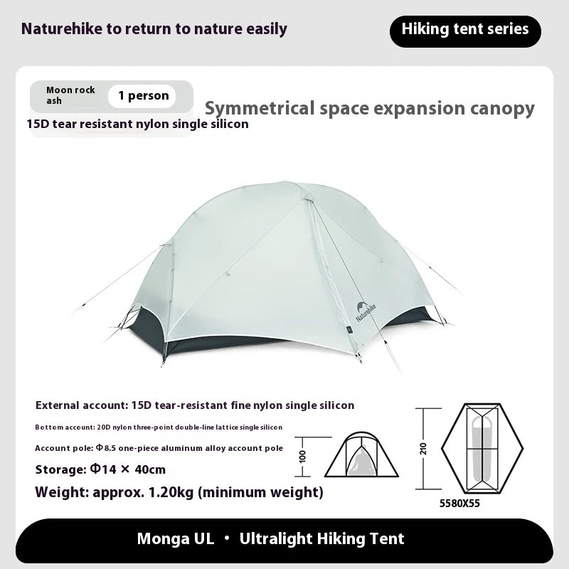 Naturehike Mongar 1 or 2 Person Nylon Ultralight  Hiking Tent