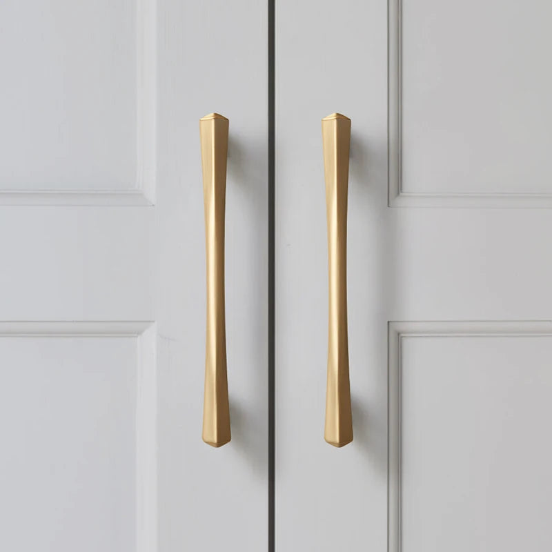 Gold Modern Zinc Alloy Cabinet Drawer Handles