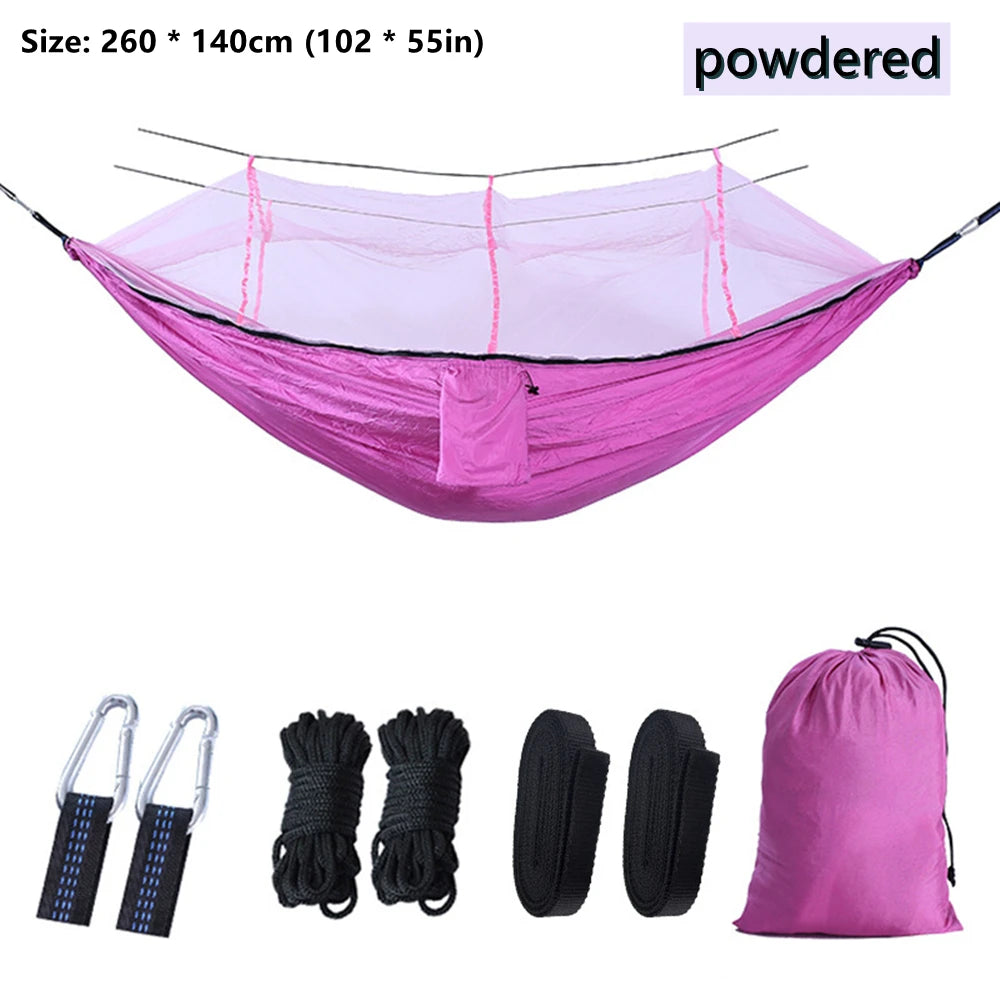 Portable Outdoor Double Mosquito Net Hammocks
