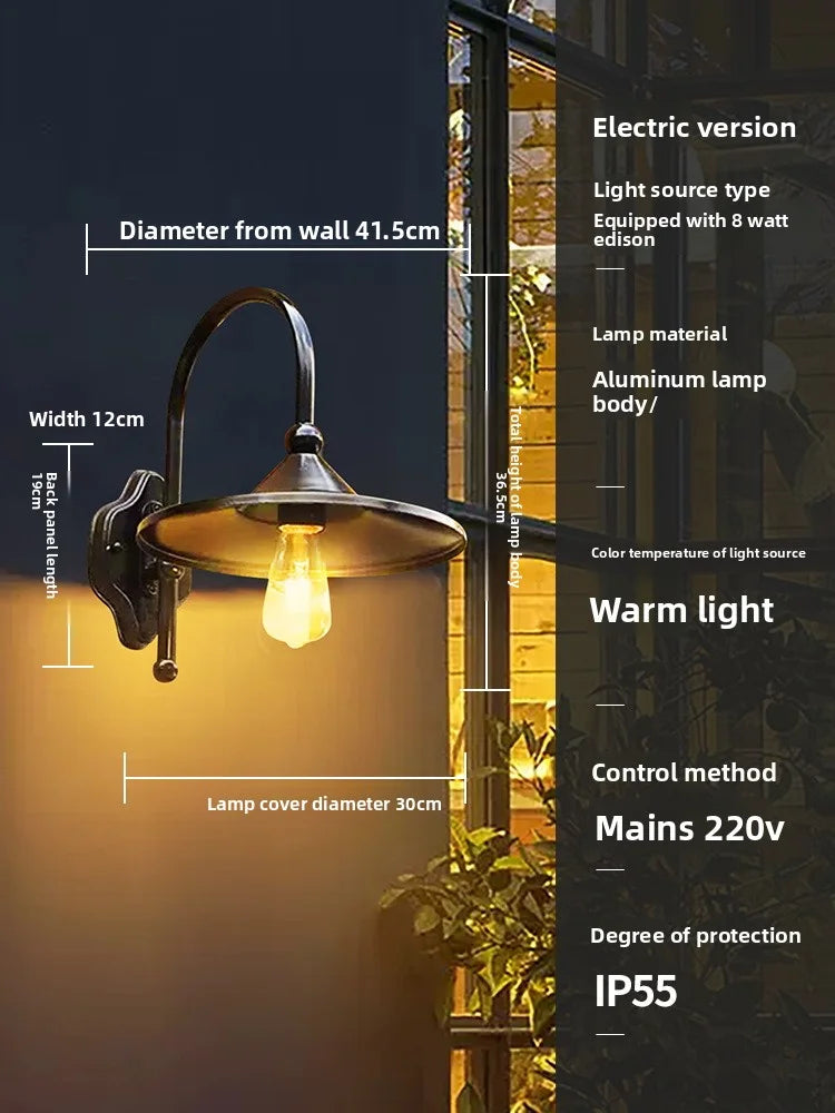 Outdoor Waterproof Solar Energy Exterior Wall Lamp