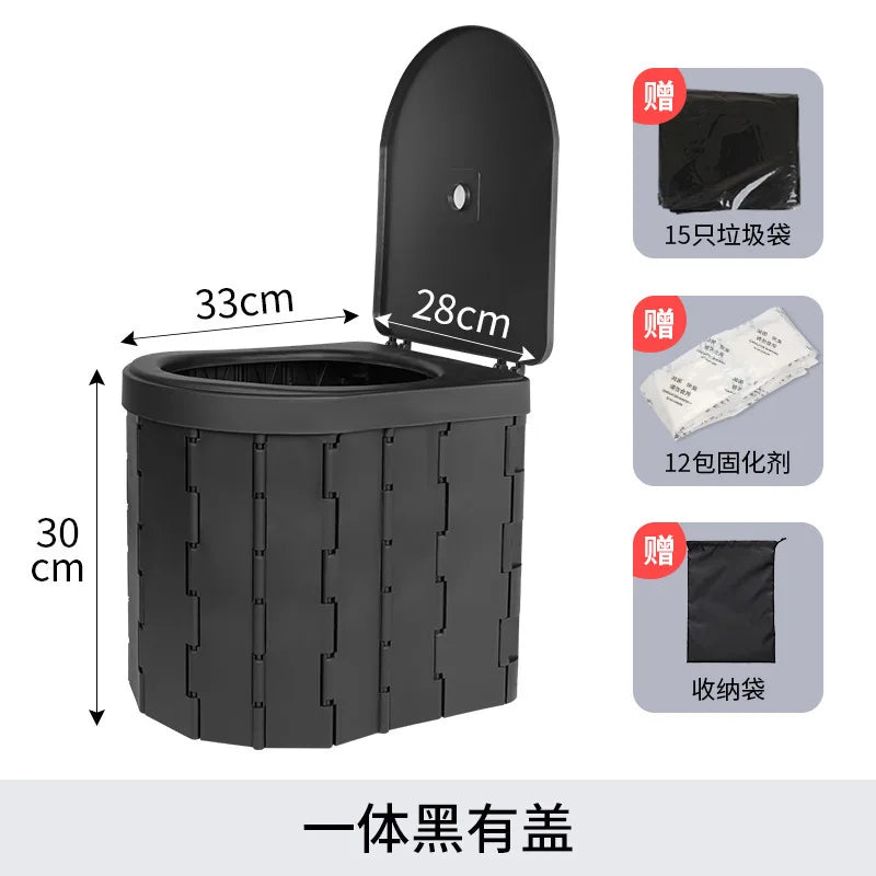 Car Portable Folding Toilet Travel Accessories Emergency Portable Toilet Outdoor Car Portable Toilet