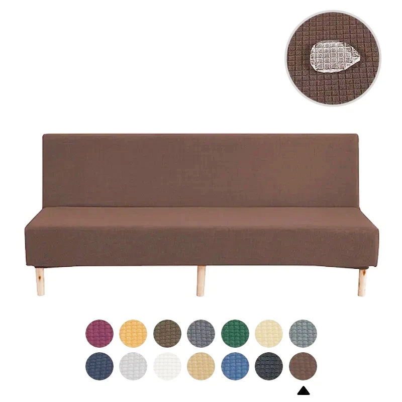 Water-repellent Armless Sofa Bed Sofa Bed with Breathable Cover