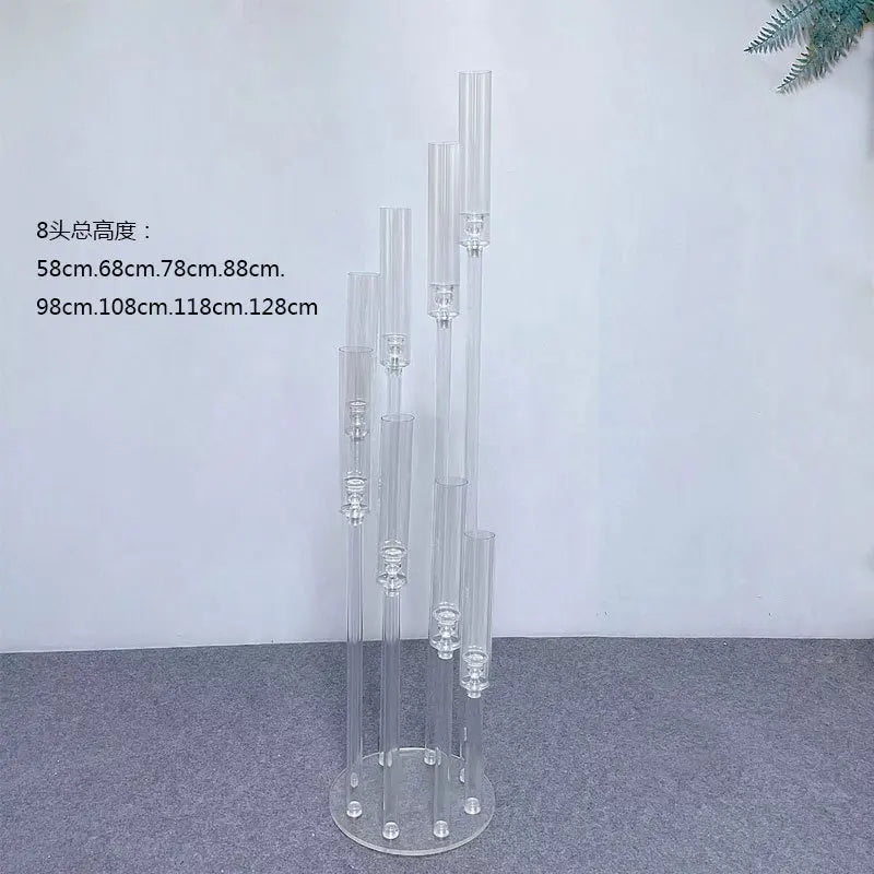2pcs 4pcs 10pcs Candelabra, Clear Acrylic Candlesticks