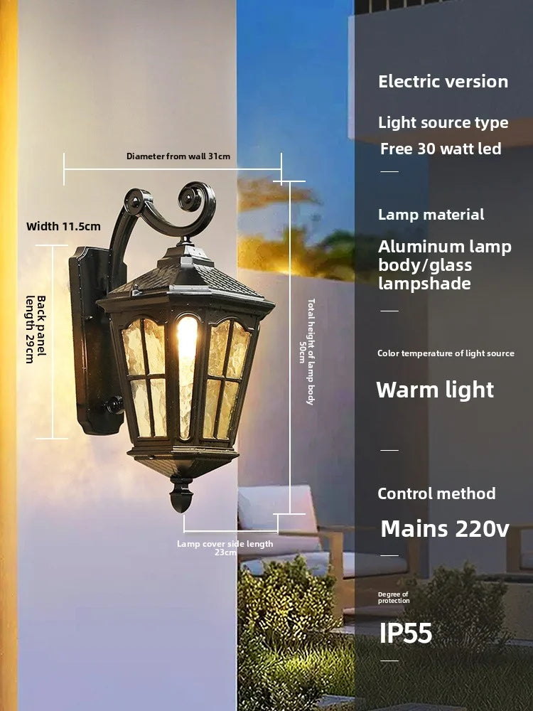 Outdoor Waterproof Solar Energy Exterior Wall Lamp
