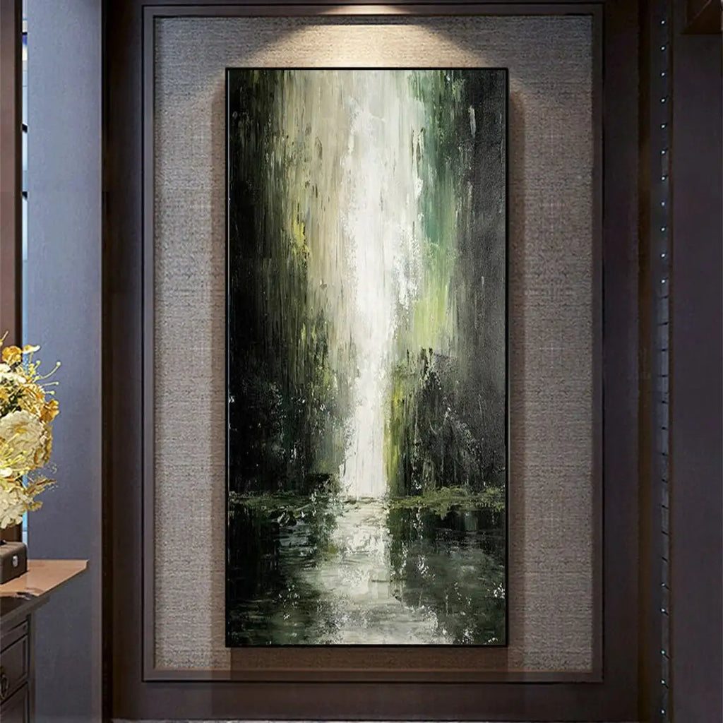 Abstract Waterfall Landscape Oil Painting Hand Painted Canvas Painting On canvas