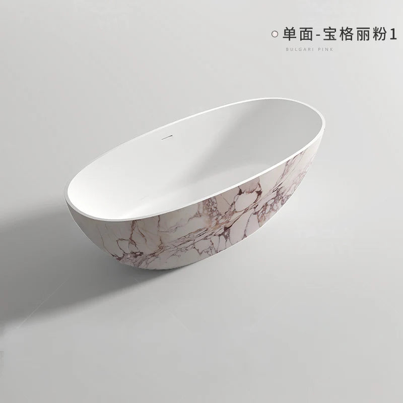 Any Size Custom Premium Marble Freestanding Bathtub One Piece Double Soaking Tub Luxury Home Hotel Villa Guesthouse Bathroom Tub