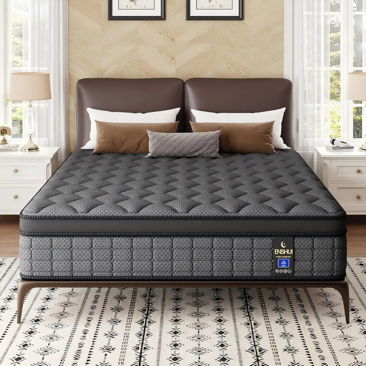 12"/14" Inch Medium Gel Memory Foam Mattress, Twin, Full, Queen, King Mattress In A Box