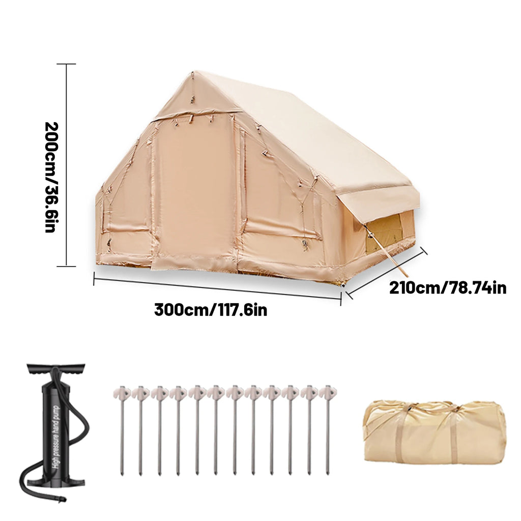 PAKICETUS Inflatable camping tent 4-8 people with windows