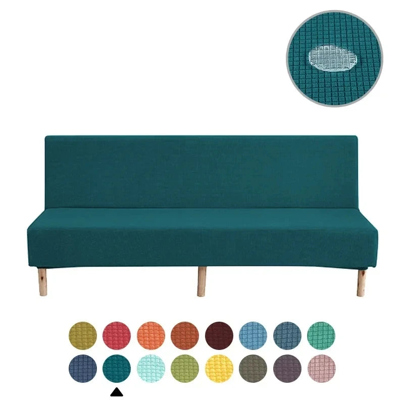 Water-repellent Armless Sofa Bed Sofa Bed with Breathable Cover
