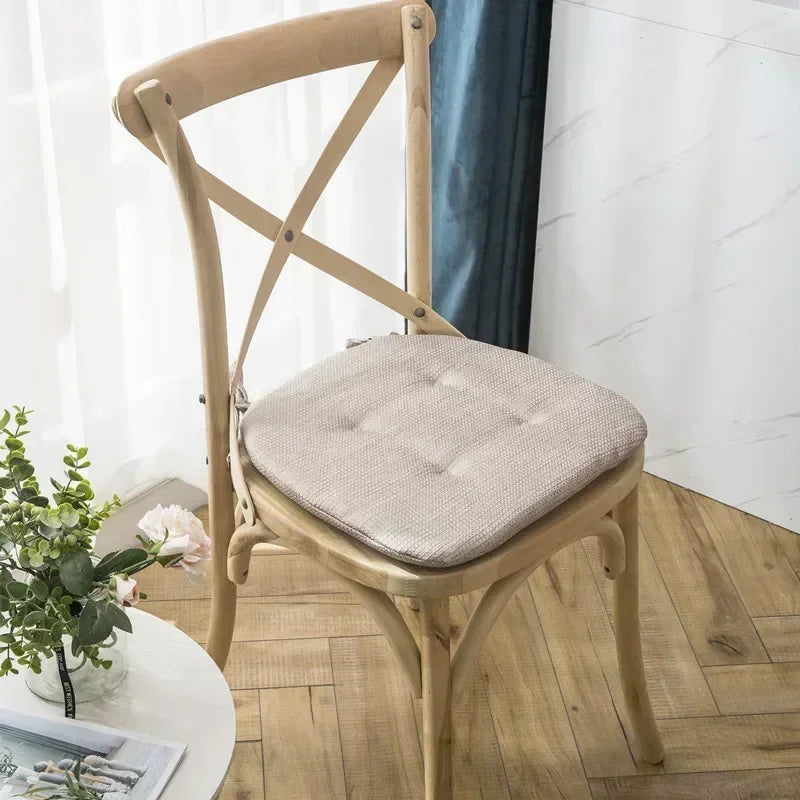 Nordic Multi Color Breathable Chair Cushion with Straps