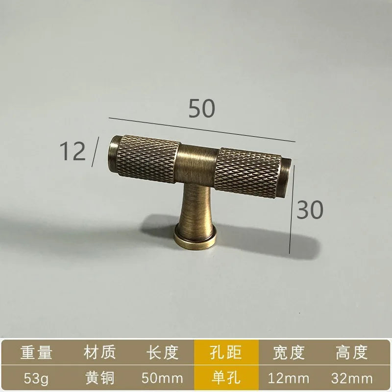 Antique Bronze Color Solid Brass New Chinese Style Pull Handle